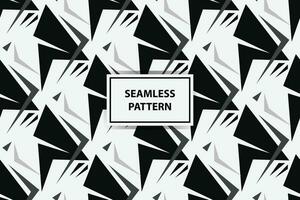 Seamless pattern with black and white color vector