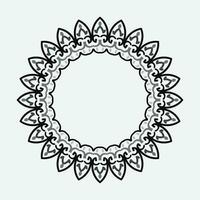 decorative round frame. Vector design elements.