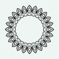 decorative round frame. Vector design elements.