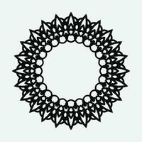 decorative round frame. Vector design elements.