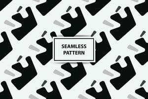 Seamless pattern with black and white color vector