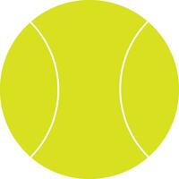Vector illustration of tennis ball in cartoon style. Tennis ball sports icon