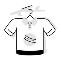 Trendy Cricket Shirt vector