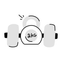 Trendy Gym Weight vector