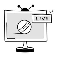 Trendy Live Match vector