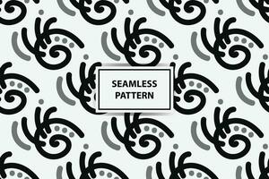 Seamless pattern with black and white color vector