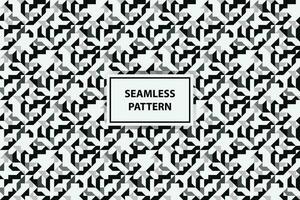 black and white Seamless abstract geometric pattern vector