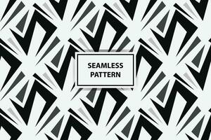 Seamless pattern with black and white color vector