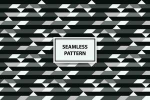 black and white Seamless abstract geometric pattern vector