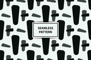 Seamless pattern with black and white color vector