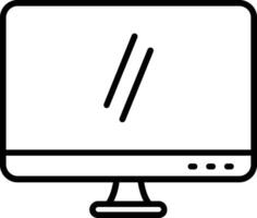 Computer Line Icon vector