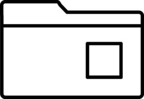 Folder Line Icon vector