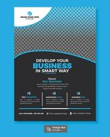Modern Creative Corporate Business Flyer design template in vector size.