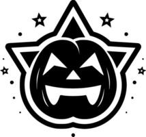 Hallowe'en, Black and White Vector illustration