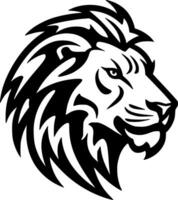 Lion - Black and White Isolated Icon - Vector illustration