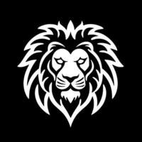 Lion - Black and White Isolated Icon - Vector illustration