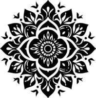 Mandala, Minimalist and Simple Silhouette - Vector illustration