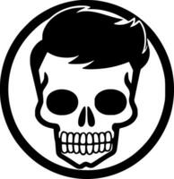 Skull, Minimalist and Simple Silhouette - Vector illustration