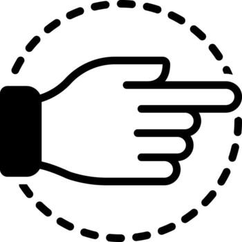 solid icon for towards vector