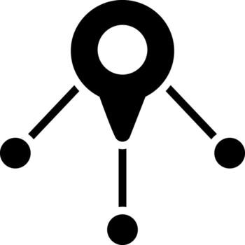 solid icon for distribution vector