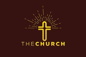 Trendy and Professional letter T church sign Christian and peaceful vector logo design