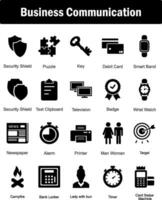 A set of 20 Mix icons as television, badge, wrist watch, newspaper vector