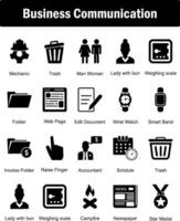 A set of 20 Mix icons as mechanic, trash, man woman vector