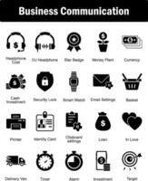 A set of 20 Mix icons as headphone cost, dj headphone, star badge vector