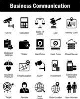 A set of 20 Mix icons as cctv, calculator, scales of justice vector