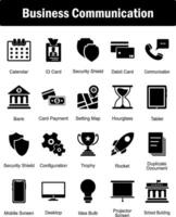 A set of 20 Mix icons as calendar, id card, security shield vector