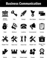 A set of 20 Mix icons as school building, key, rocket vector