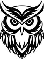 Owl - Minimalist and Flat Logo - Vector illustration