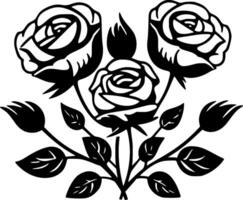 Roses - High Quality Vector Logo - Vector illustration ideal for T-shirt graphic