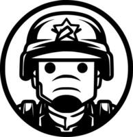 Ejército - minimalista y plano logo - vector ilustración