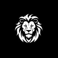 Lion, Black and White Vector illustration