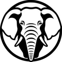 Elephant - Minimalist and Flat Logo - Vector illustration