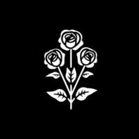 rosas - minimalista y plano logo - vector ilustración