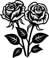 Roses - High Quality Vector Logo - Vector illustration ideal for T-shirt graphic