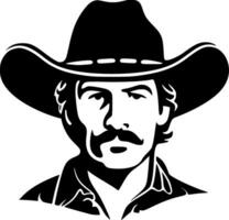 Western, Black and White Vector illustration