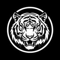 tigre, minimalista y sencillo silueta - vector ilustración