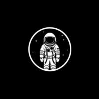 astronauta, minimalista y sencillo silueta - vector ilustración