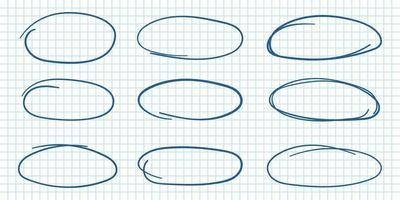 Circle line sketch icon in hand drawn style. Circular scribble doodle vector illustration on isolated background. Pencil or pen bubble sign business concept.