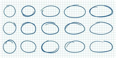 Circle line sketch icon in hand drawn style. Circular scribble doodle vector illustration on isolated background. Pencil or pen bubble sign business concept.