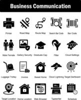 A set of 20 Business icons as printer, road map, route map vector