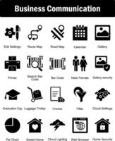 A set of 20 Business icons as edit settings, route map, road map vector
