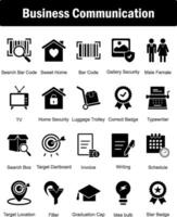 A set of 20 Business icons as search bar code, sweet home, bar code vector