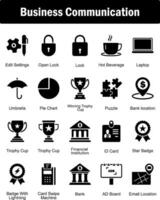 A set of 20 Business icons as edit settings, open lock, lock vector