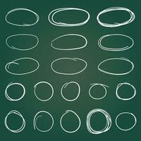 Circle line sketch icon in hand drawn style. Circular scribble doodle vector illustration on isolated background. Pencil or pen bubble sign business concept.