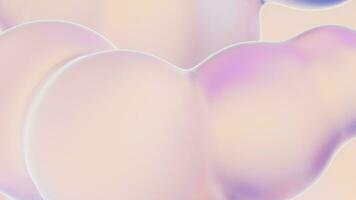 Transparent gradient bubbles, 3d rendering. video