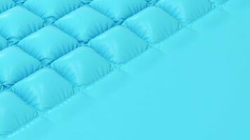 un' blu cuscino di aria, 3d resa. video